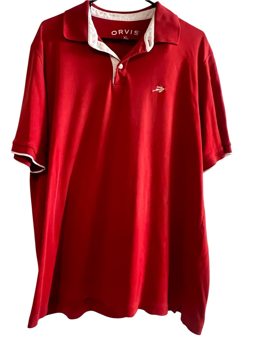 Orvis Red Polo with White Trim
